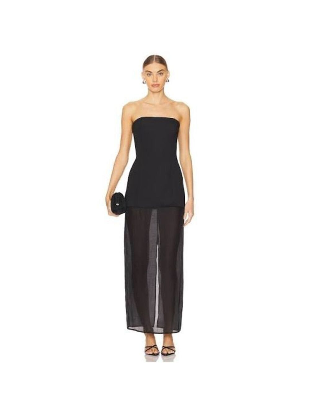 Sndys Chloe Sheer Dress Black size XL